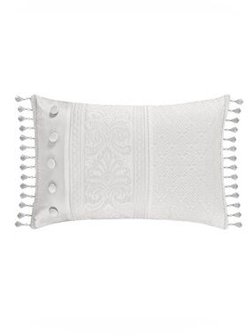 J. Queen New York Bianco Boudoir Decorative Throw Pillow NWT